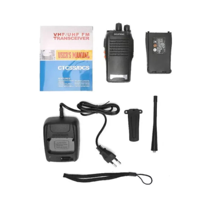 Kit 2 Radio Walk Talk BF-777S Comunicador 16 Ch 5km